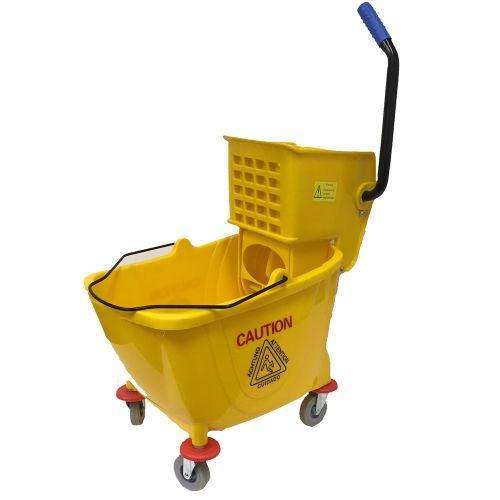 Better Brush® 35 Liter Mop Bucket and Wringer Combo, Side Press, Yellow